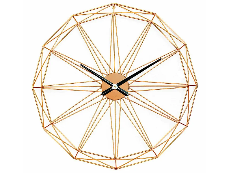Reloj de Pared Moderno Dorado Ø80cm O91