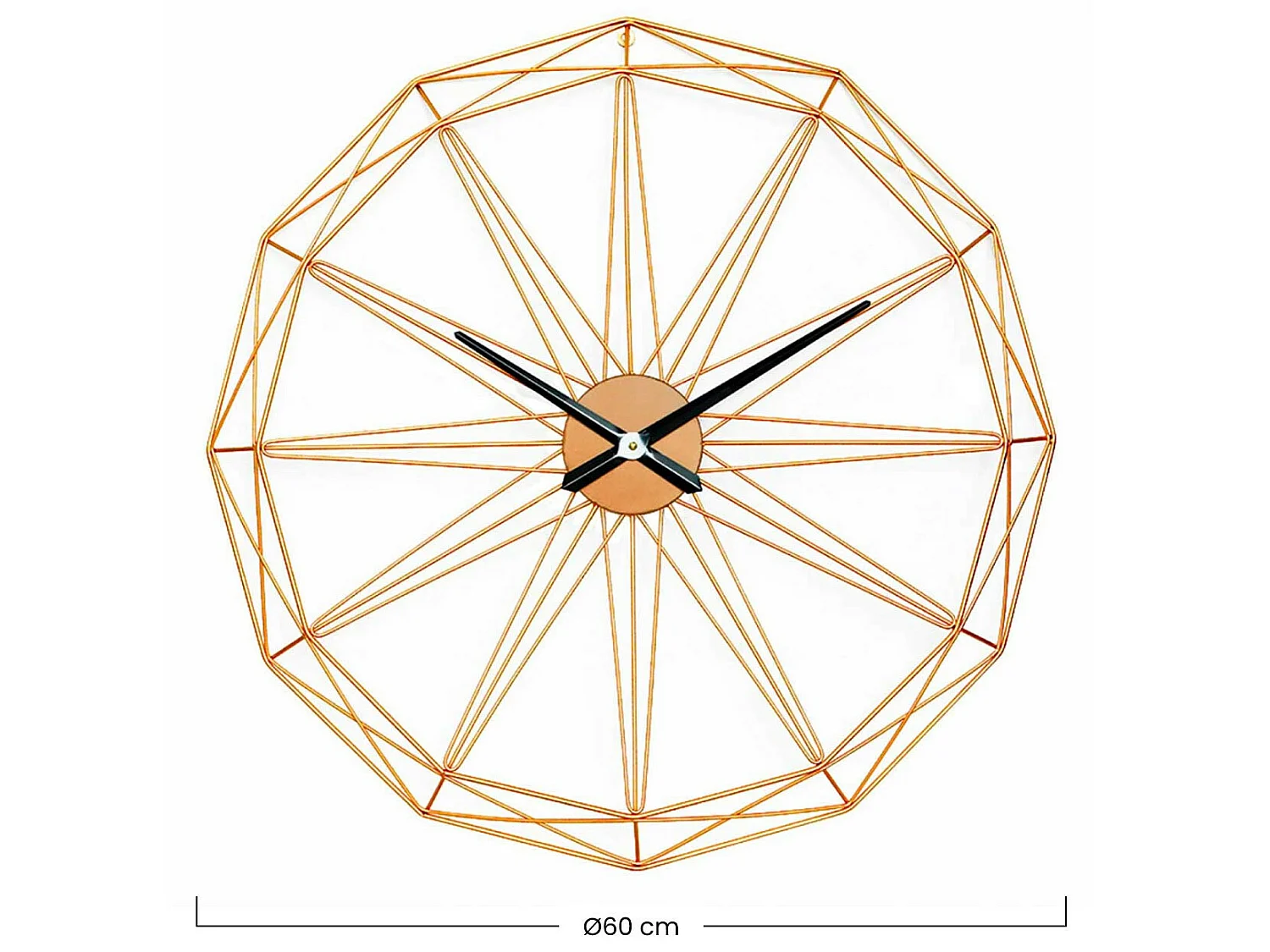 Reloj de Pared Moderno Dorado Ø80cm O91