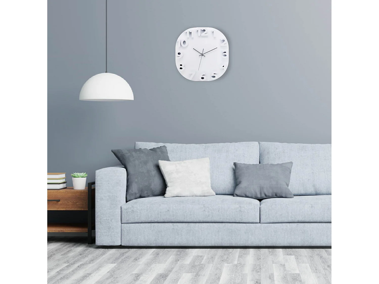 Horloge murale moderne 3D 30x30cm O91