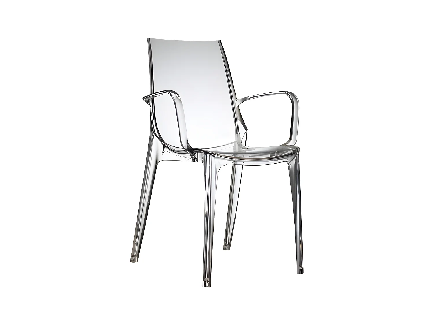 Chaise design avec accoudoirs - polycarbonate - SCAB DESIGN