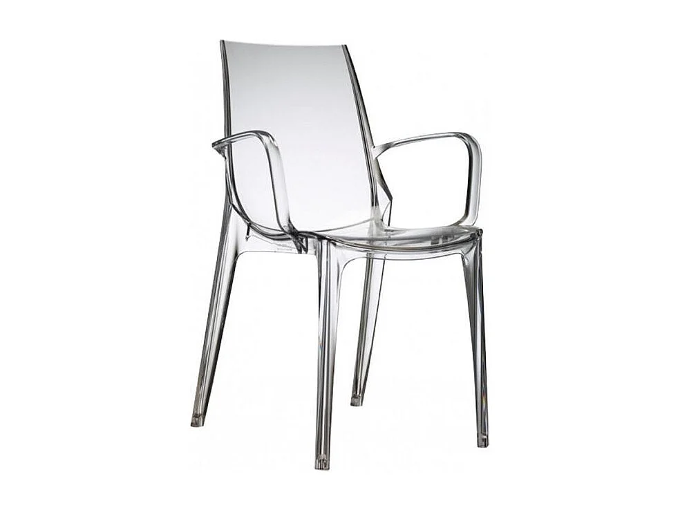 Chaise design avec accoudoirs - polycarbonate - SCAB DESIGN