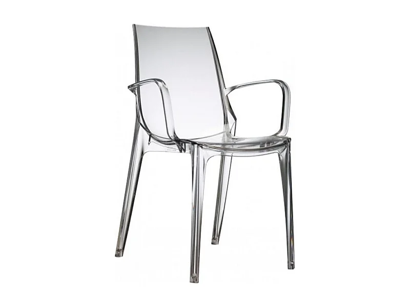 Chaise design avec accoudoirs - polycarbonate - SCAB DESIGN
