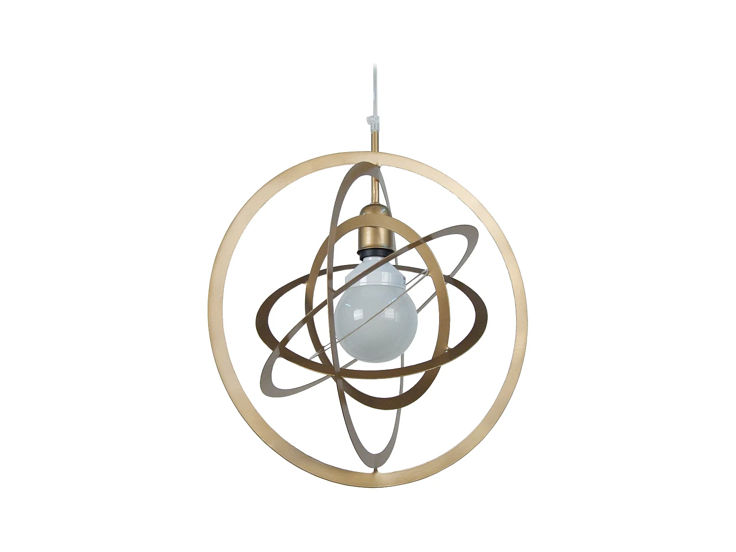 Suspension TOSEL ,métal,Doré , H 100xD40x P 40cm