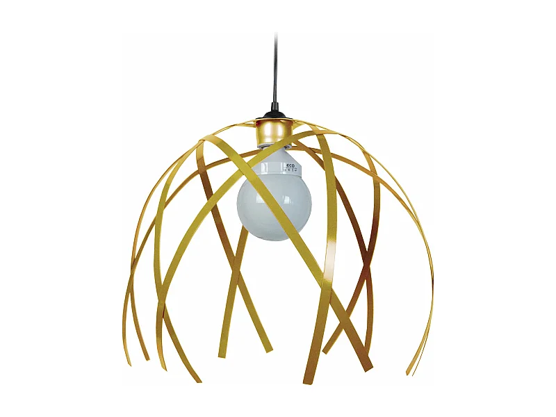 Suspensão TOSEL  CRAB BIG metal geométrico Dourado D40 x  H90  cm