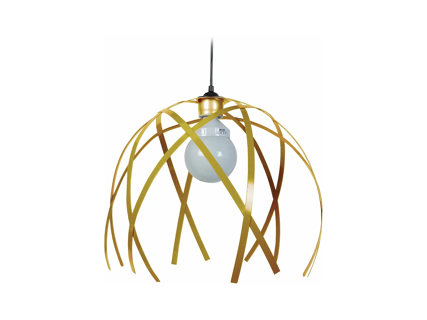 Suspensão TOSEL  CRAB BIG metal geométrico Dourado D40 x  H90  cm