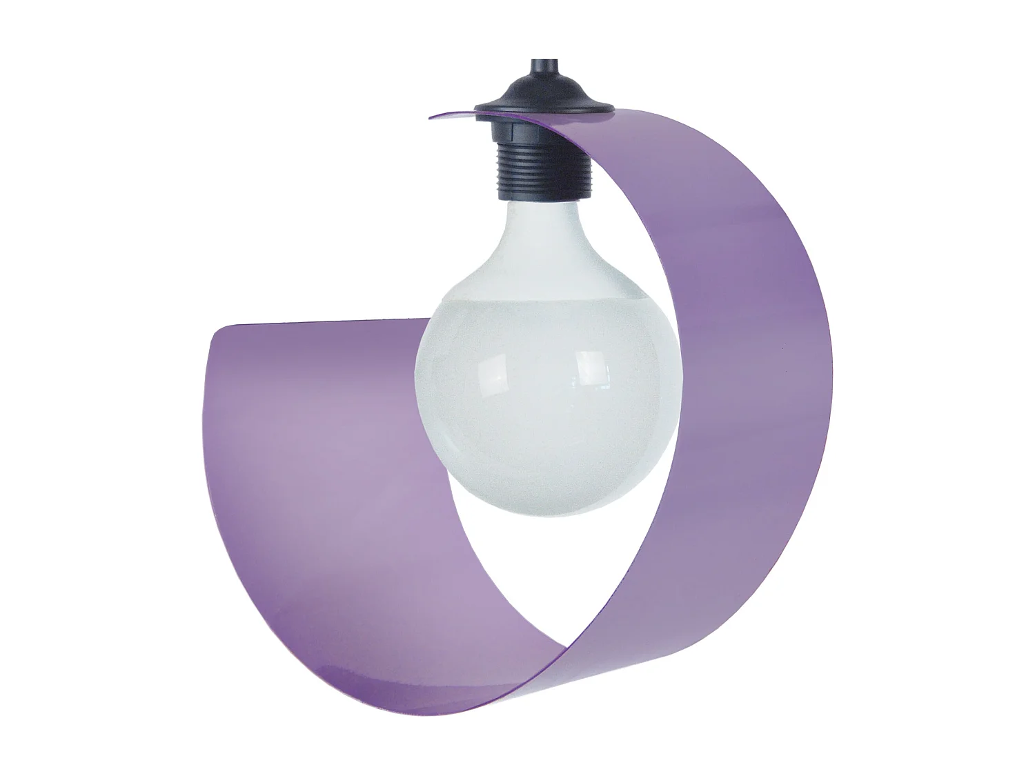 Suspensión  TOSEL ,metal,violeta ,A85xD20xP20cm