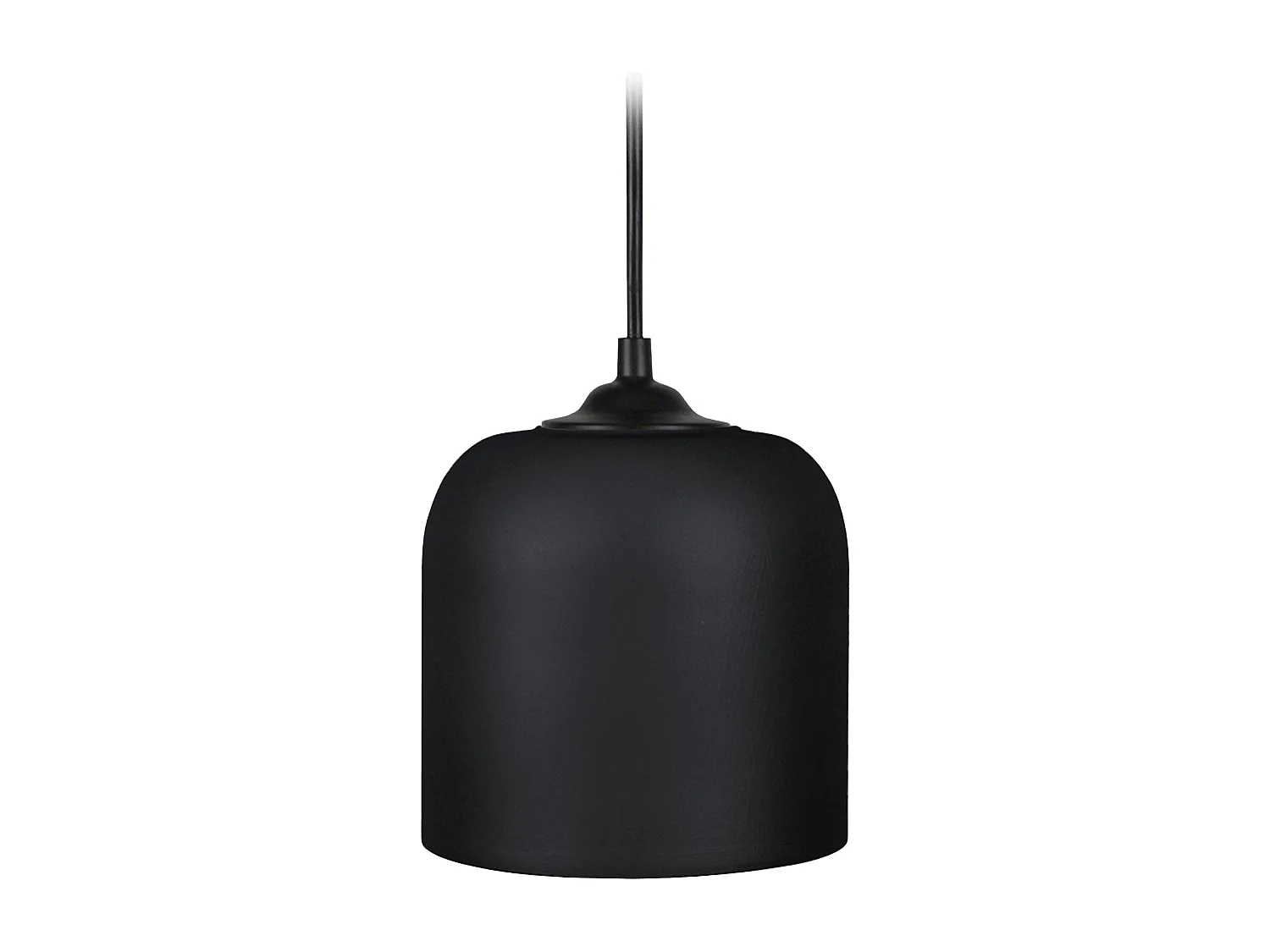 Suspensão TOSEL  FORNO metal geométrico preto D50 x  H80  cm