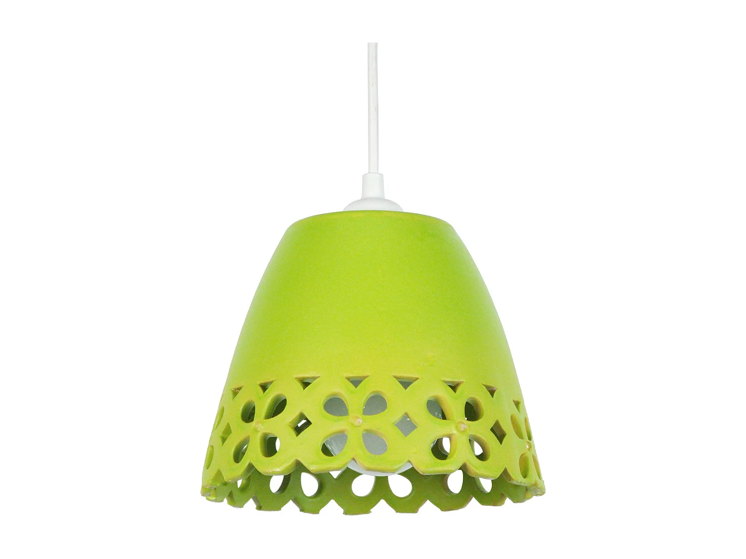 Suspensión  TOSEL ,arcilla,Blanco, A70xD17xP17cm