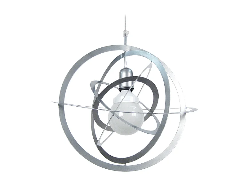 Suspensión  TOSEL ,metal,Aluminio ,A 100x D40xP40cm