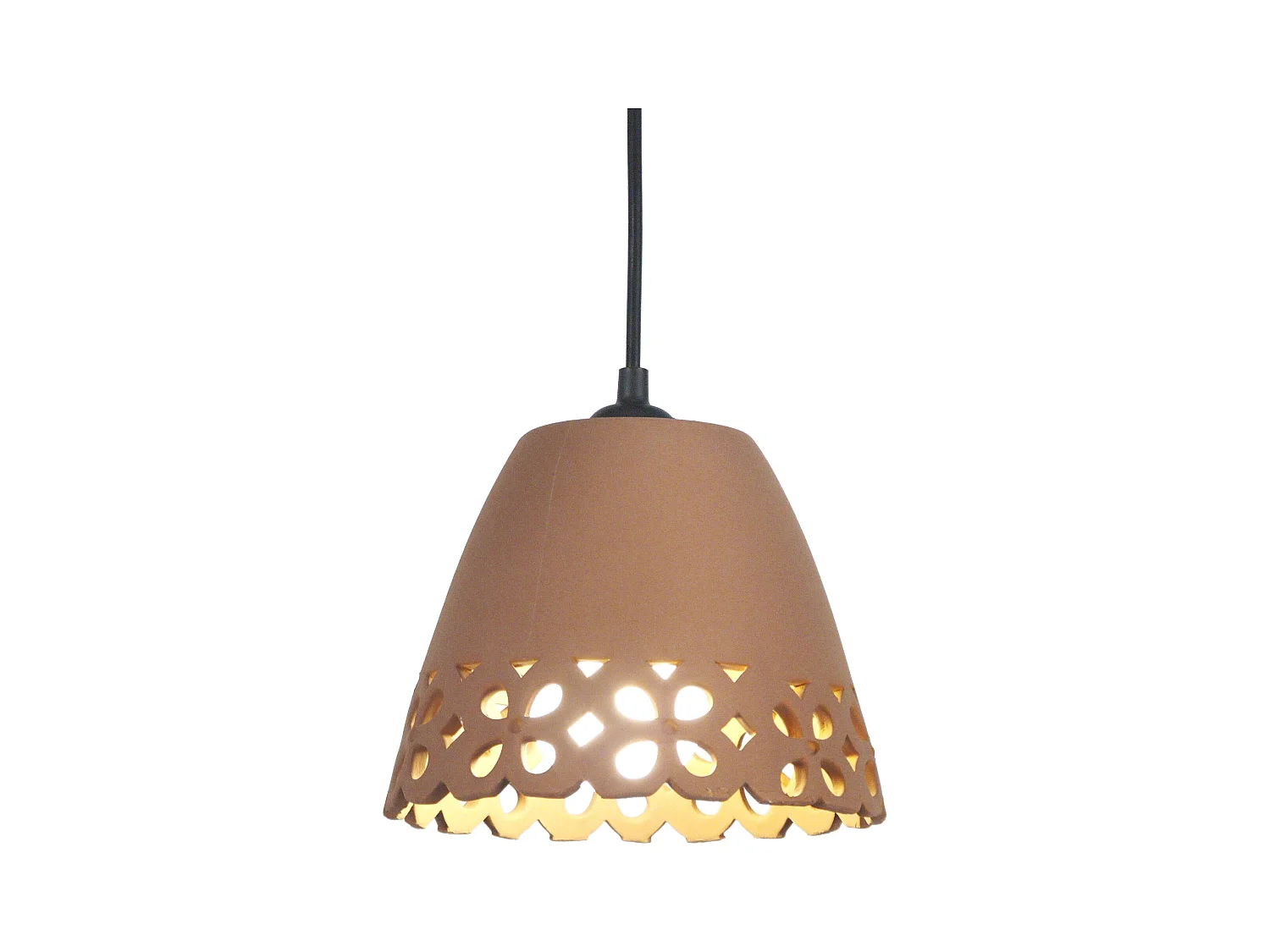 Suspension TOSEL ,céramique,Marron,H 70xD17xP17cm