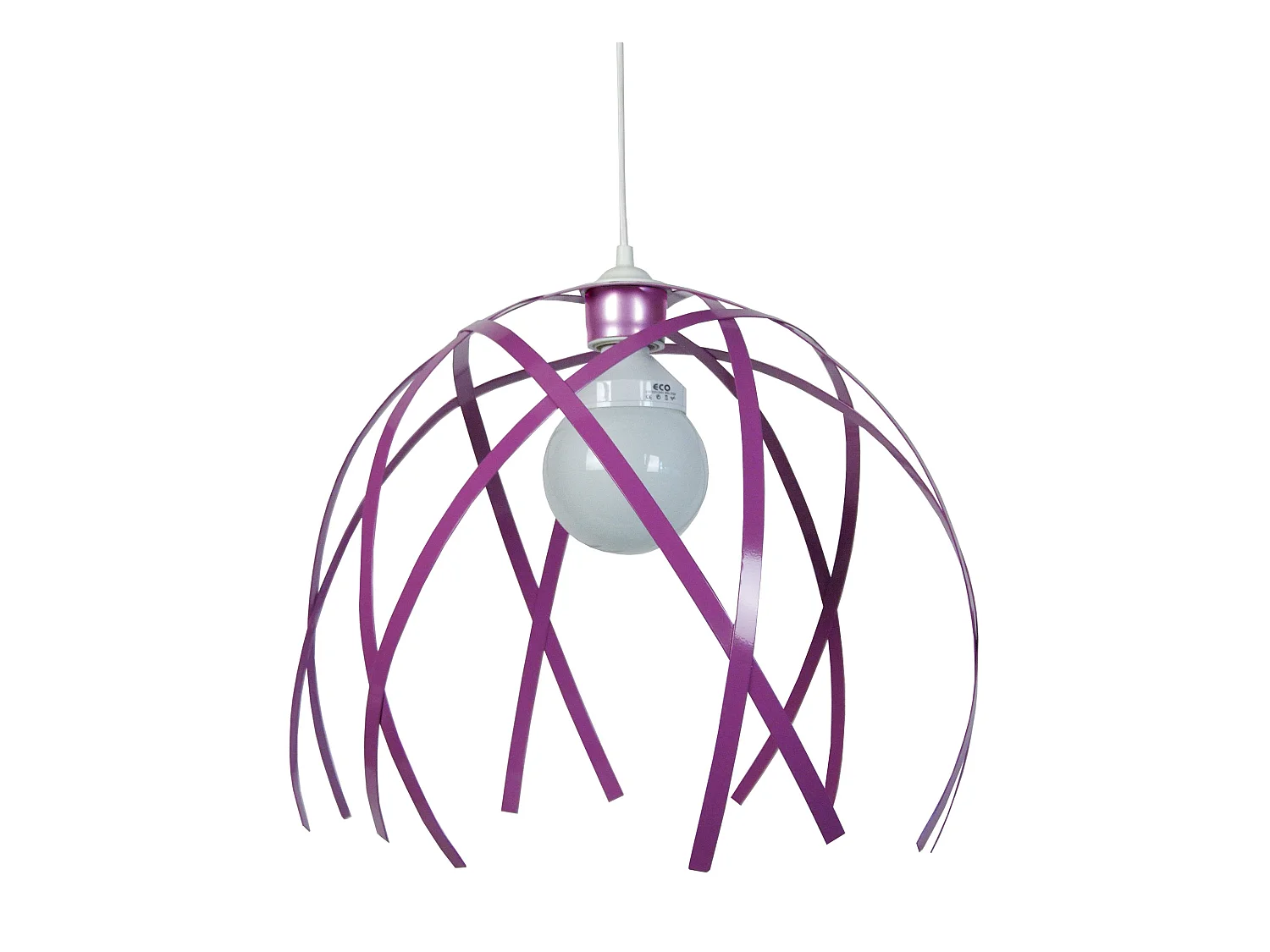 Suspensão TOSEL  CRAB BIG metal geométrico rosa D40 x  H90  cm