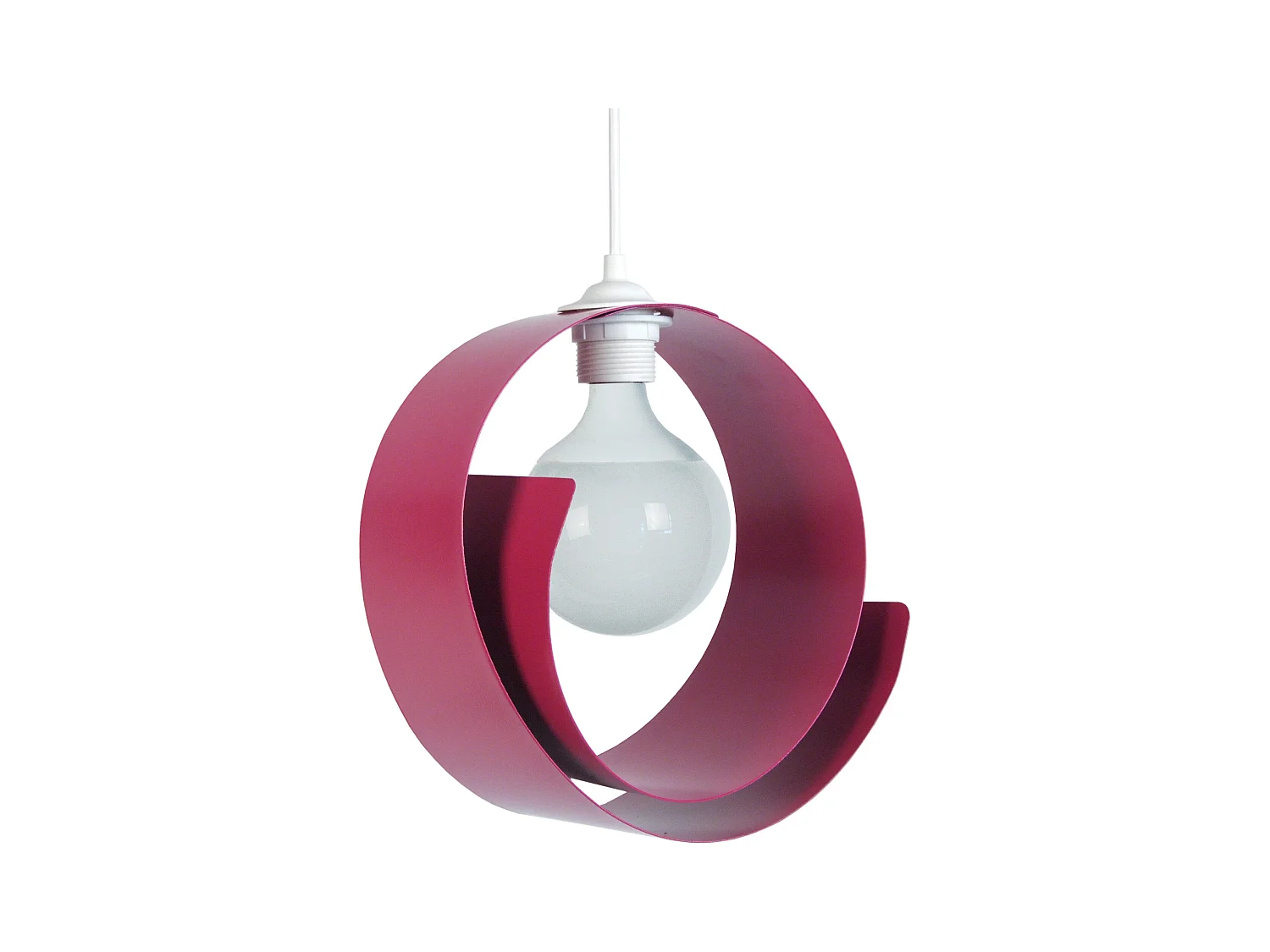 Suspensión  TOSEL ,metal,Rosa ,A86xD 28x P 28cm