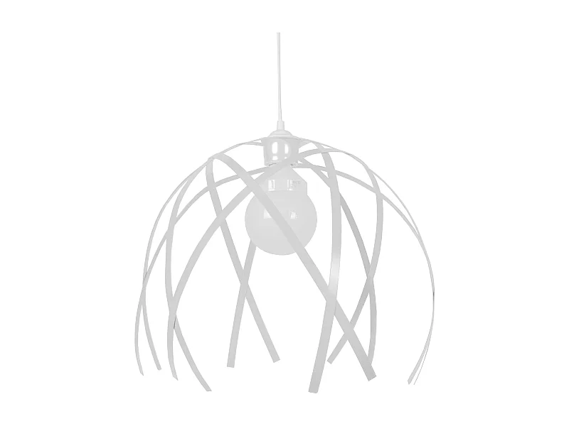 Suspensão TOSEL  CRAB BIG metal geométrico branco D40 x  H90  cm