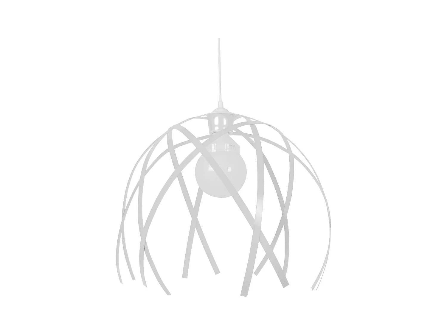 Suspensão TOSEL  CRAB BIG metal geométrico branco D40 x  H90  cm