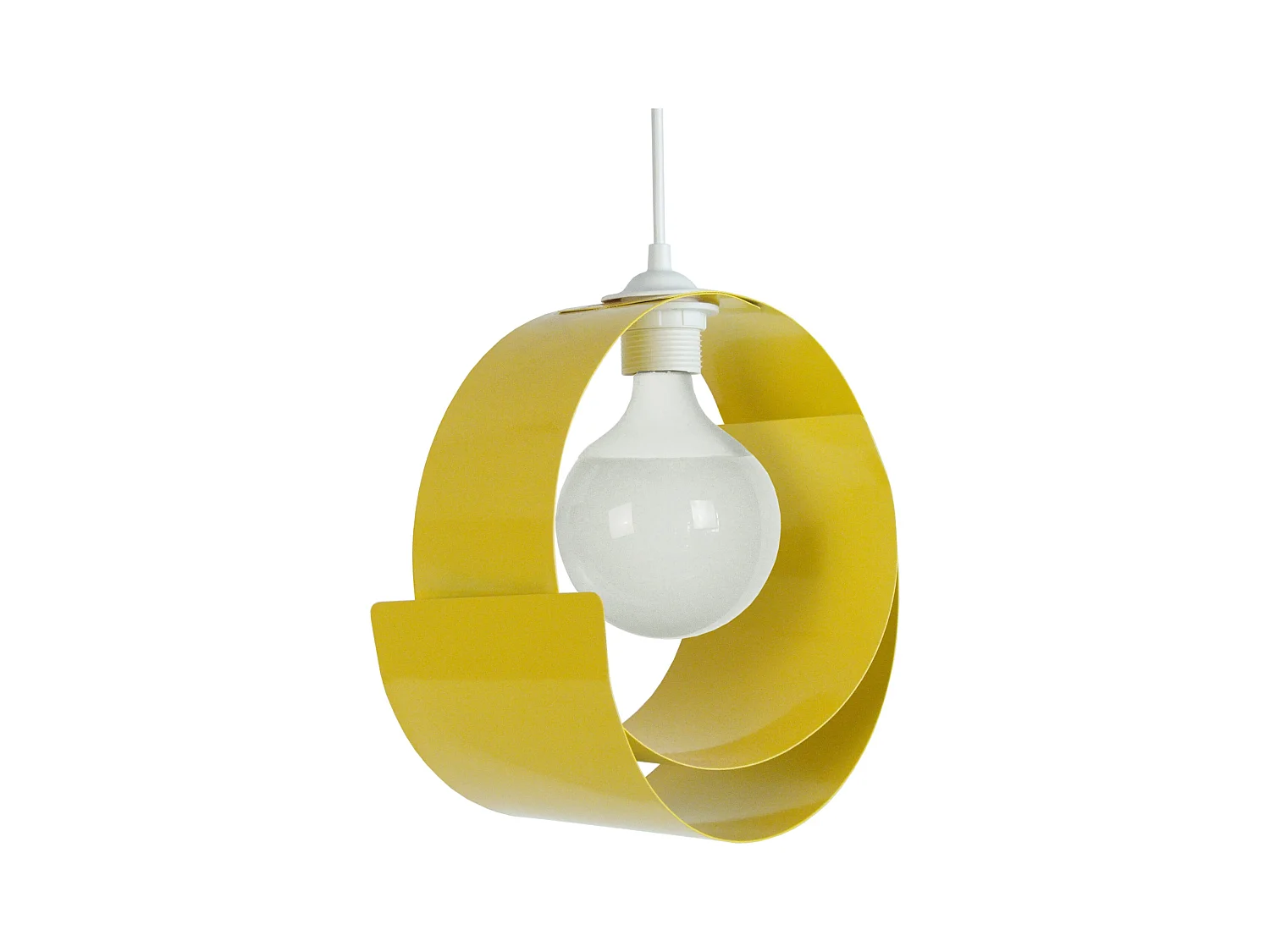 Suspension TOSEL ,métal, Jaune  ,H86xD28xP28cm