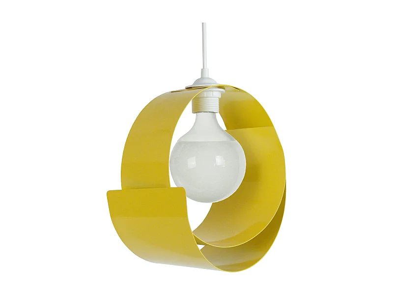 Suspension TOSEL ,métal, Jaune  ,H86xD28xP28cm