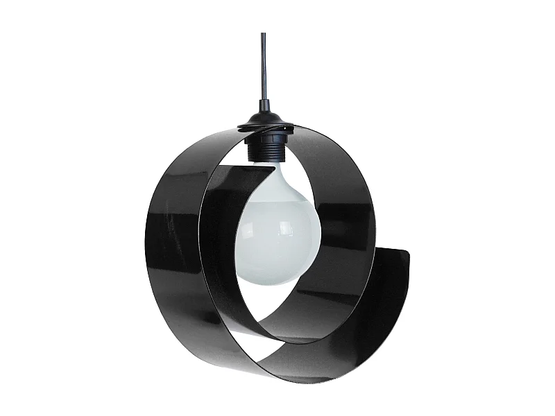 Suspensión  TOSEL ,metal,Negro , A86xD28xP 28cm