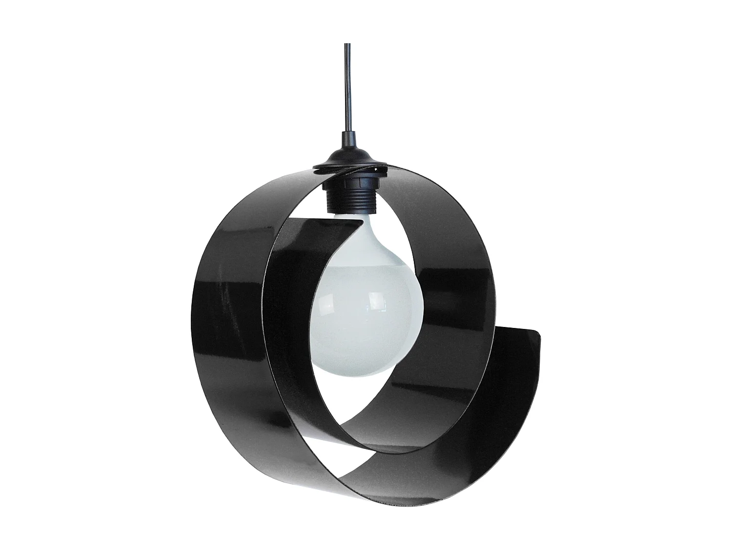 Suspension TOSEL ,métal,Noir , H86xD28xP 28cm