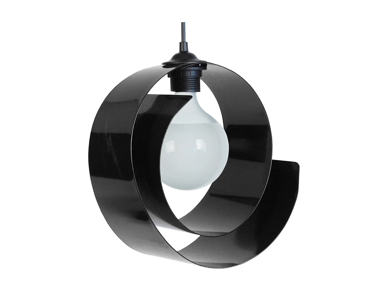 Suspension TOSEL ,métal,Noir , H86xD28xP 28cm