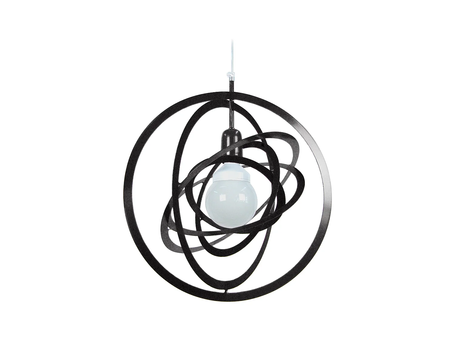 Suspension TOSEL ,métal,Noir ,H 100xD40x P 40cm