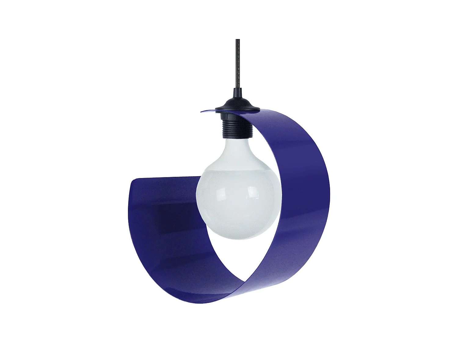 Suspensión  TOSEL ,metal,Azul ,A 80x D17xP17cm