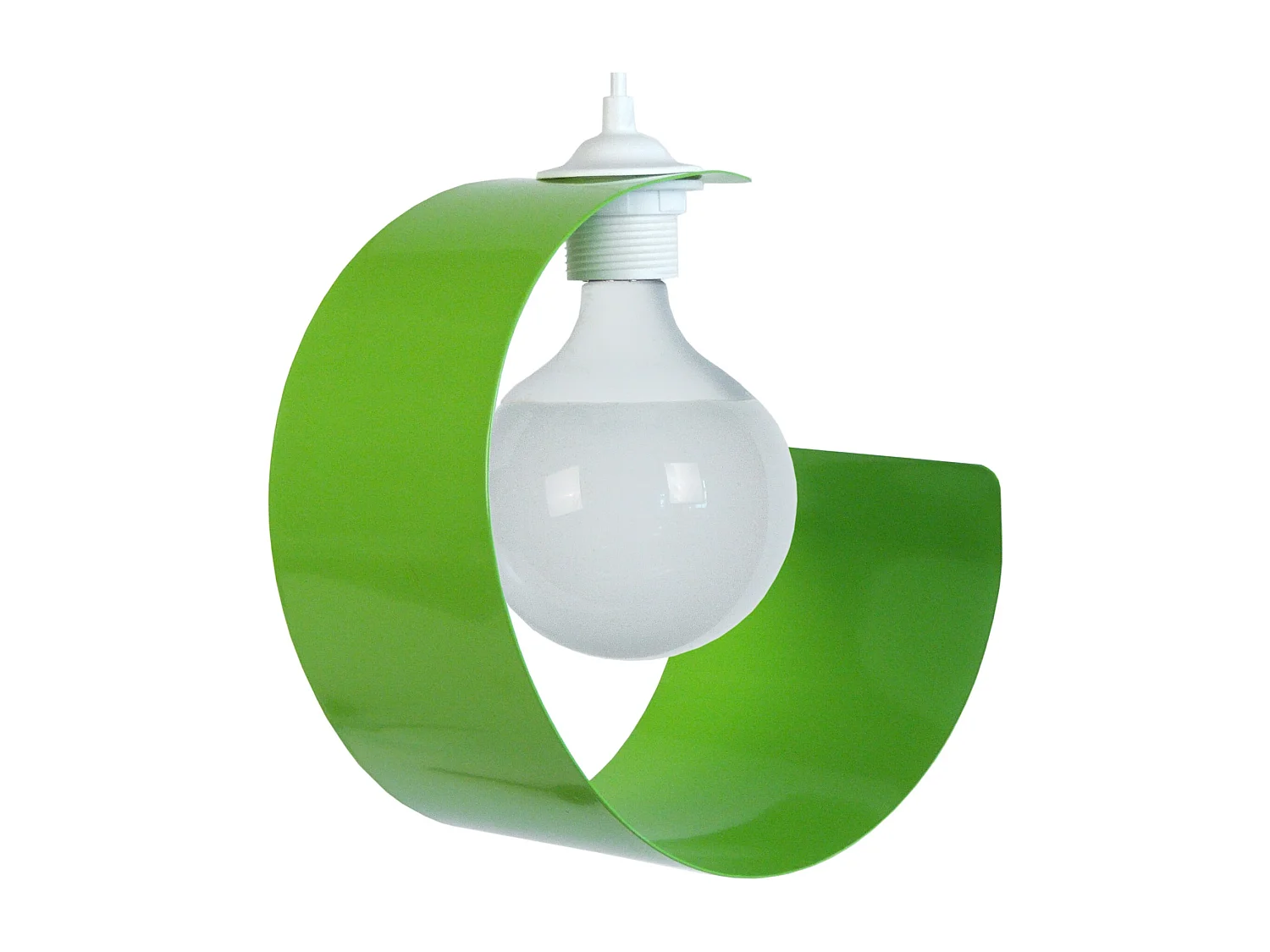 Suspensão TOSEL  LUNE metal meia-lua preto cinza D20 x  H85  cm