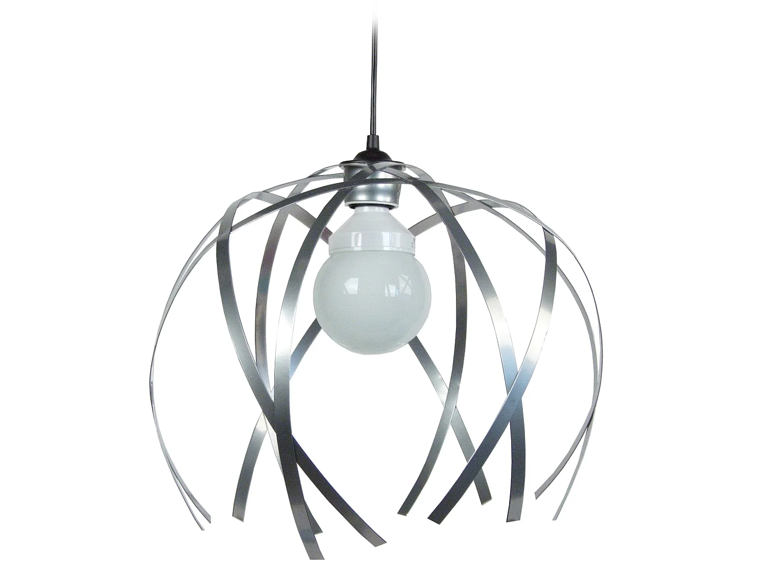 Suspensão TOSEL  CRAB BIG metal geométrico cinza D40 x  H90  cm