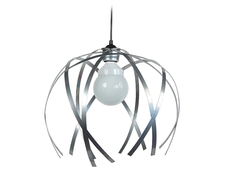 Suspensão TOSEL  CRAB BIG metal geométrico cinza D40 x  H90  cm