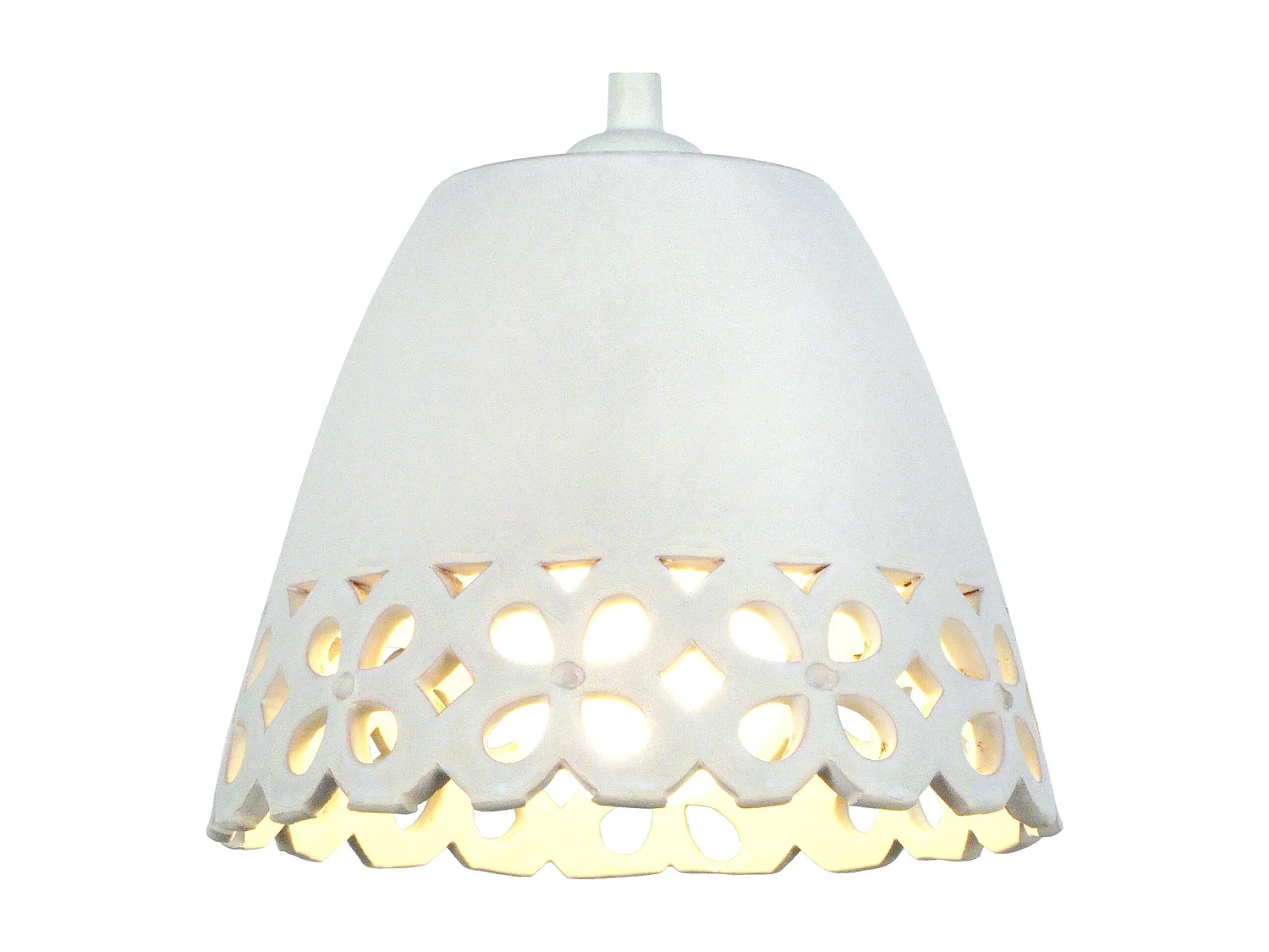 Suspension TOSEL ,céramique,Blanc ,H70xD17xP 17cm