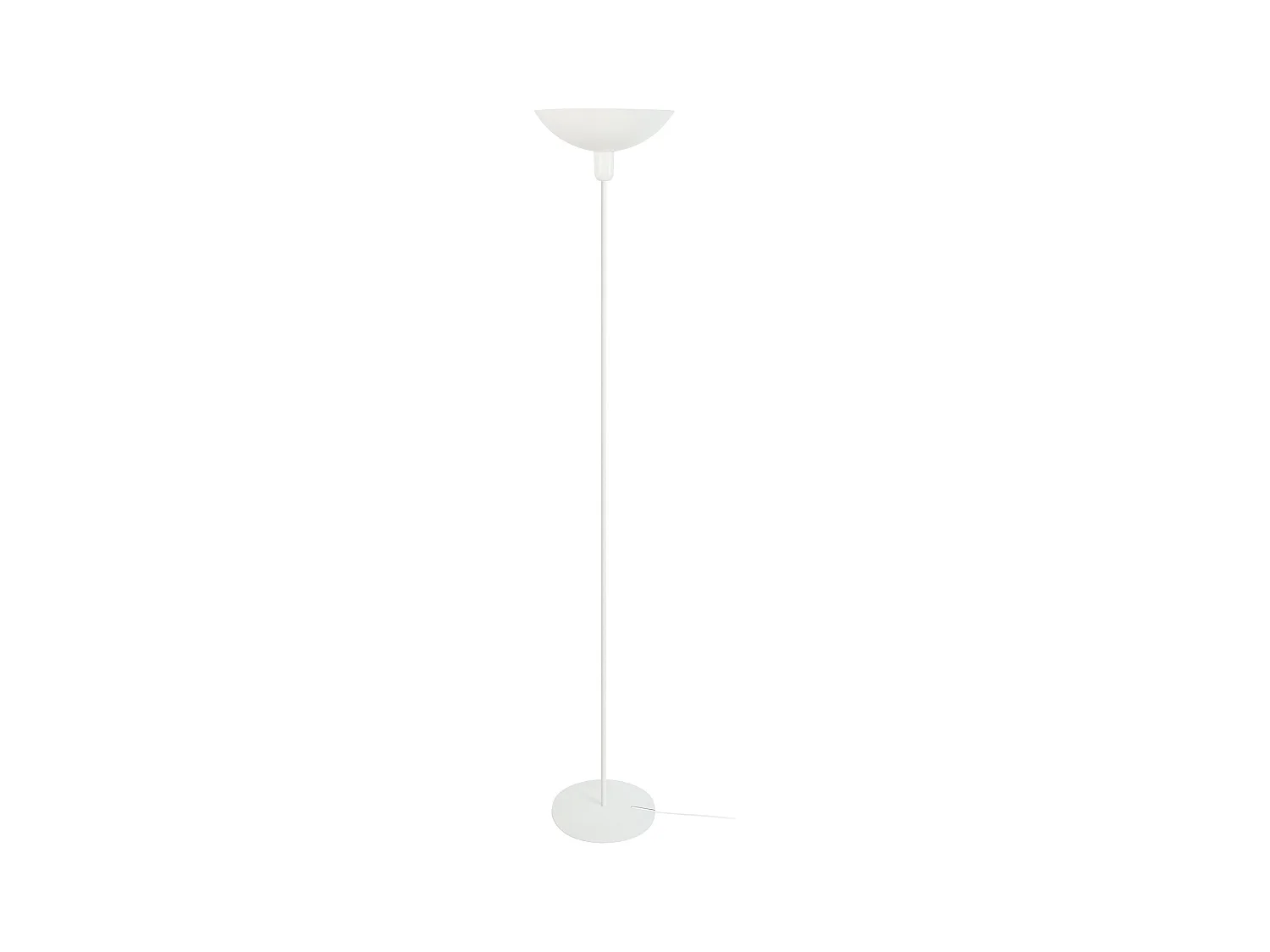Lampadaire TOSEL ,métal,Blanc  ,H181xD 30xP30cm