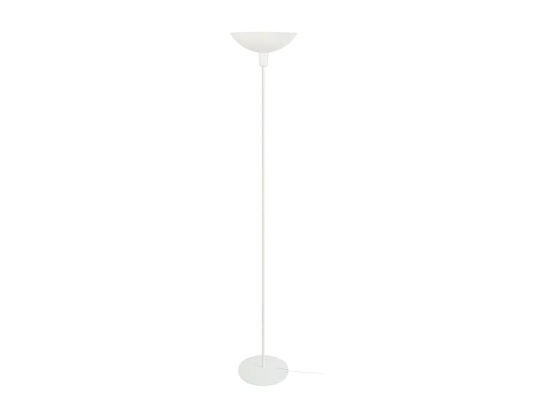Lampadaire TOSEL ,métal,Blanc  ,H181xD 30xP30cm