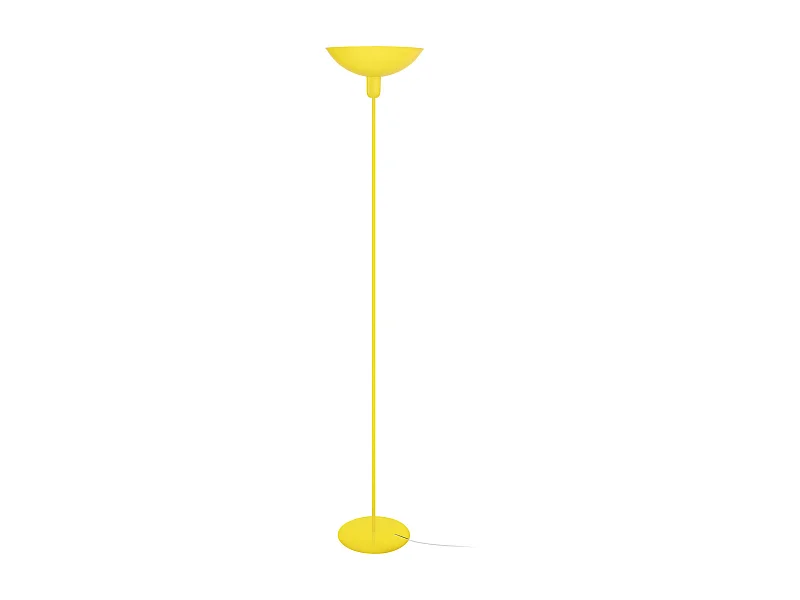 Lampadaire TOSEL ,métal,Jaune ,H165xD30xP30cm