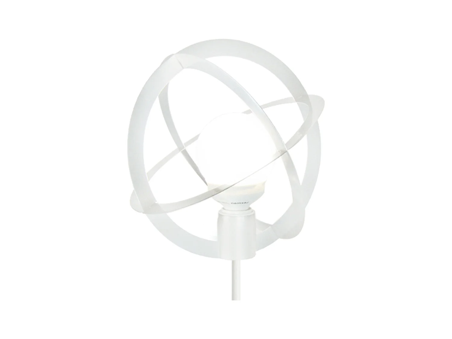 Lámpara de Pie TOSEL ,metal,Blanco ,A165xD 28x P 28cm