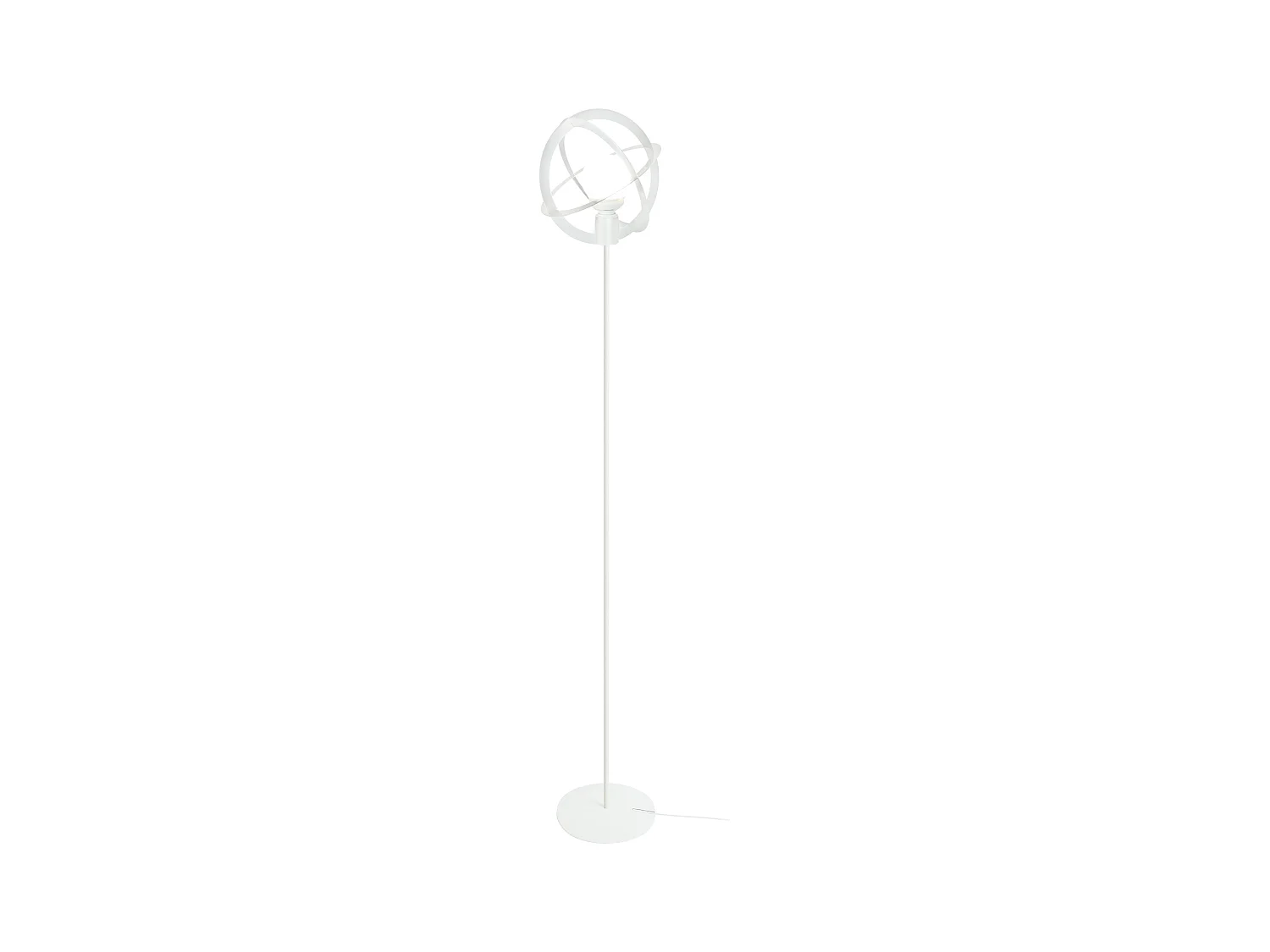 Lampadaire TOSEL ,métal,Blanc  ,H165xD 28x P 28cm