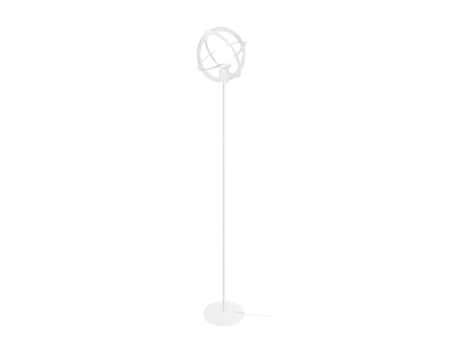 Lampadaire TOSEL ,métal,Blanc  ,H165xD 28x P 28cm