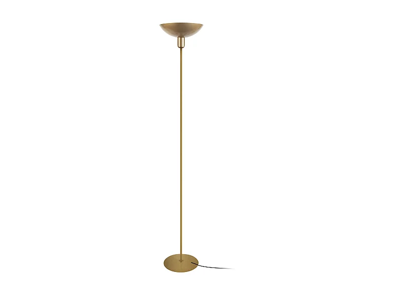 Lampadaire TOSEL ,métal,Doré ,H165xD30xP30 cm