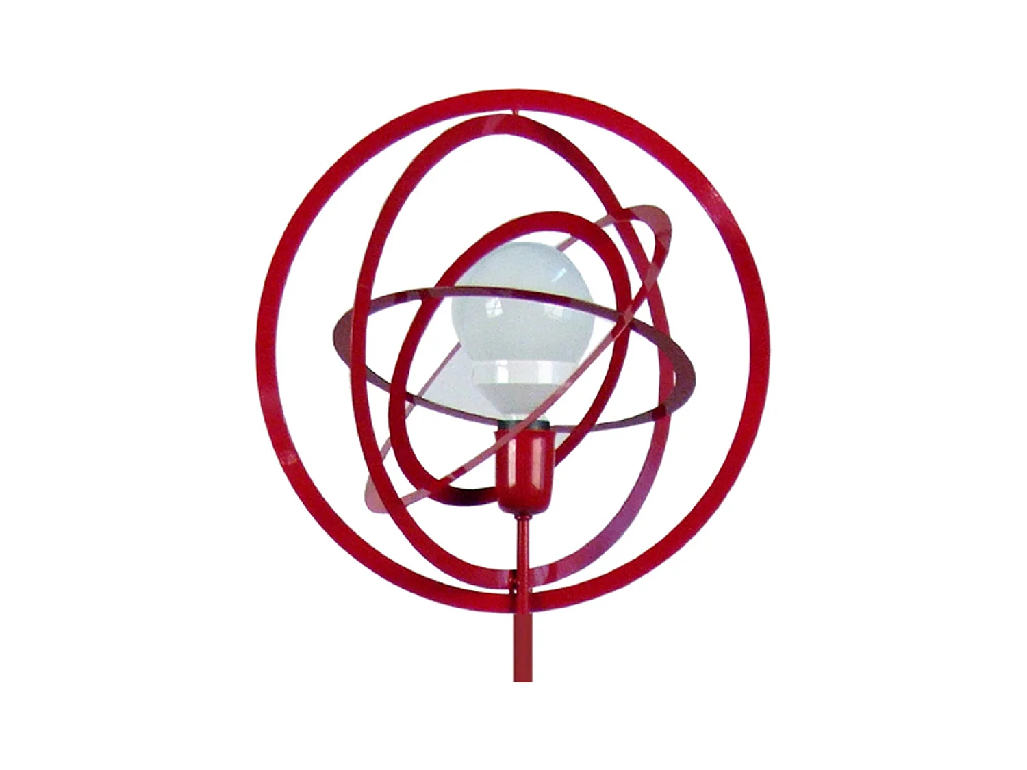 Candeeiro de Pé TOSEL DESCENDITE A tecido certo branco D45 x  H168  cm