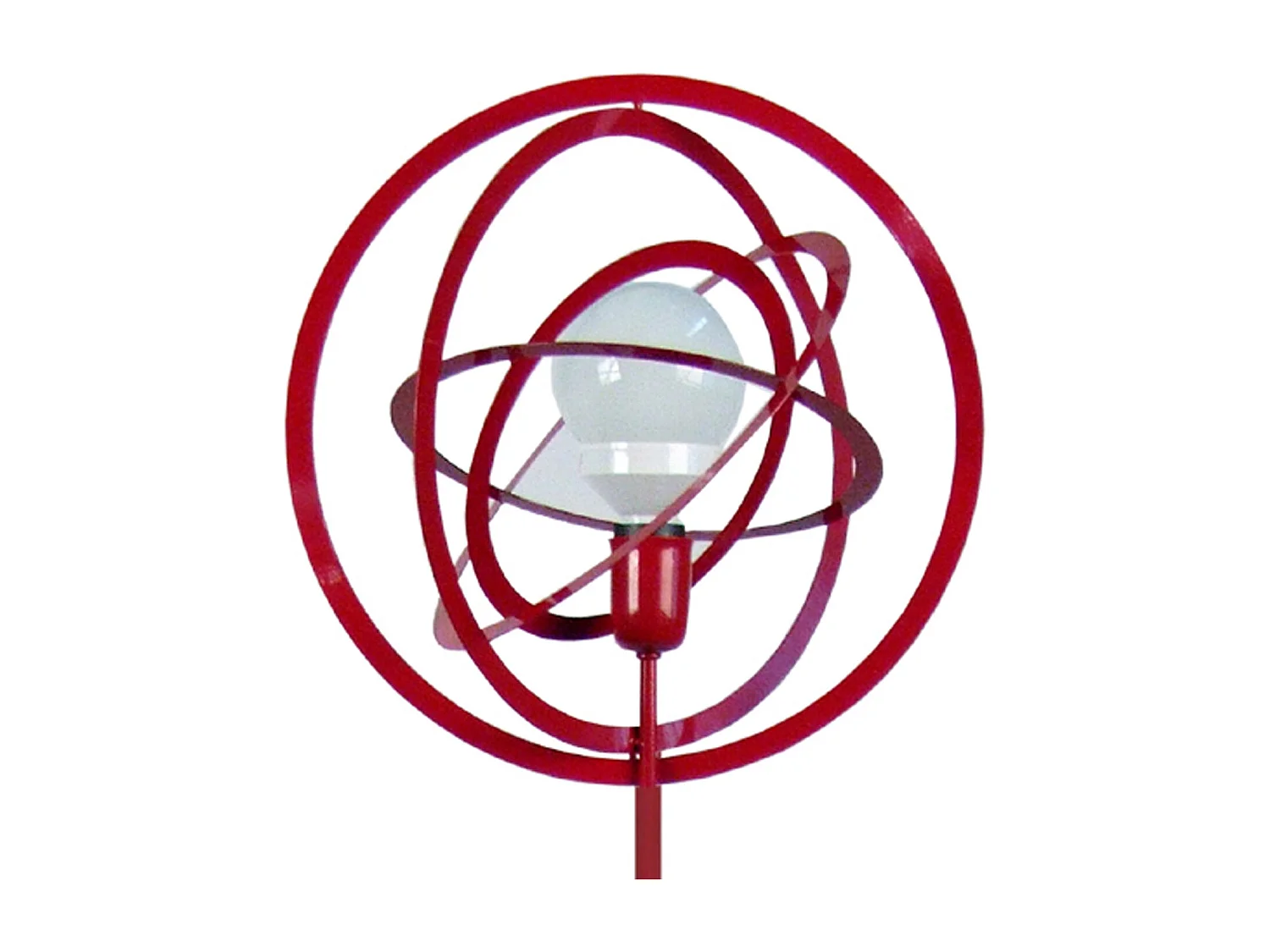 Lámpara de Pie TOSEL ,metal,Rojo,A 170x D40xP40cm