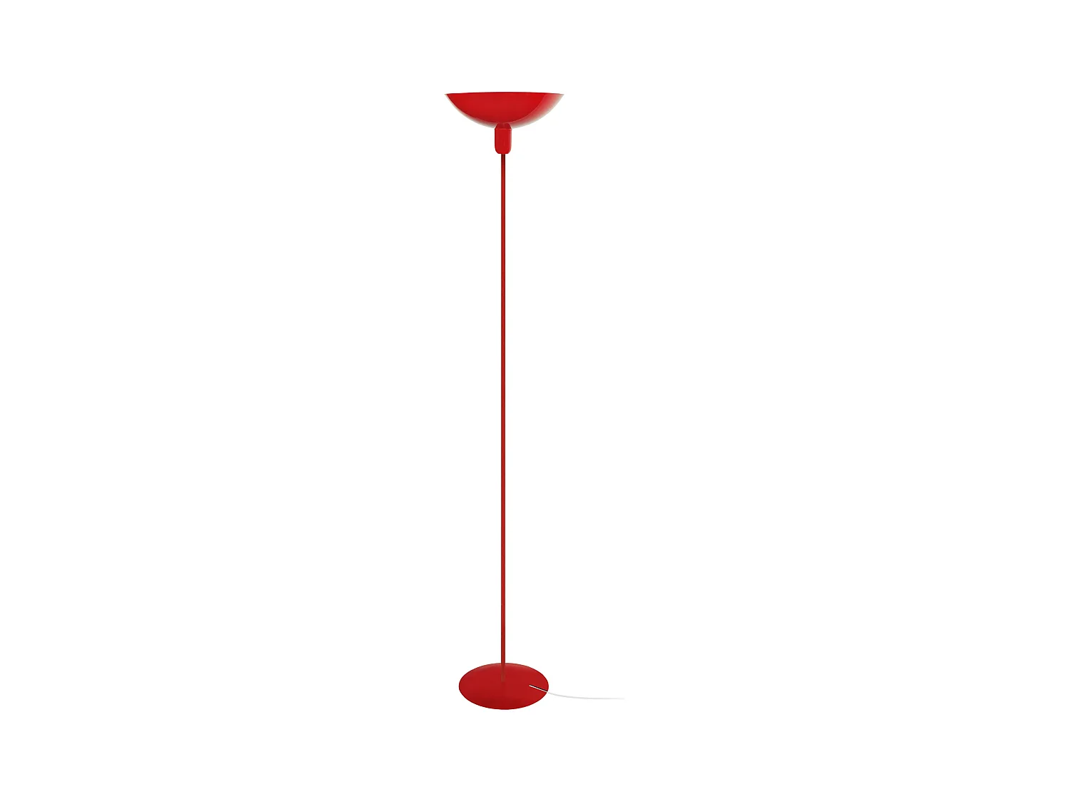 Lampadaire TOSEL ,métal,Rouge ,H 181xD 30x P 30cm