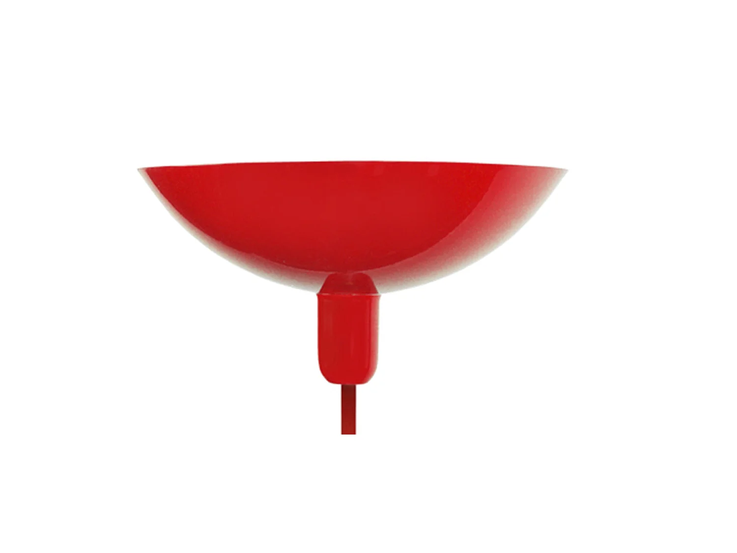 Lampada da terra metallo coluna DEMI LUNE rosso  D'30 cm