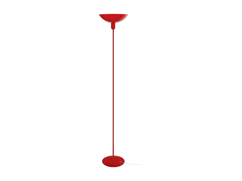 Lampadaire TOSEL ,métal,Rouge ,H 181xD 30x P 30cm