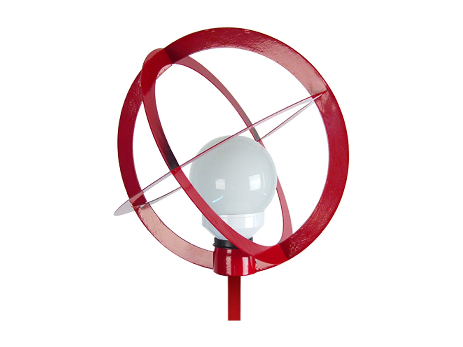 Lámpara de Pie TOSEL ,metal,Rojo,A 165x D28xP28cm