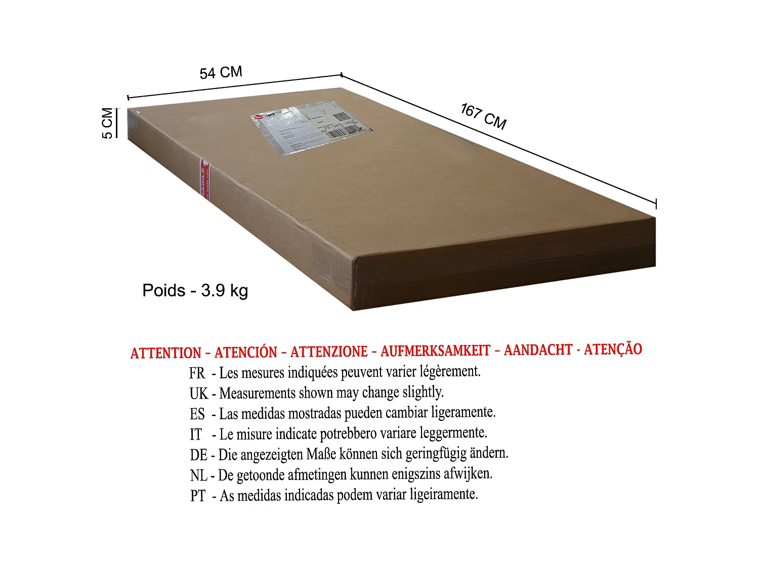 Lampadaire TOSEL ,métal,Doré ,H175xD40xP40cm