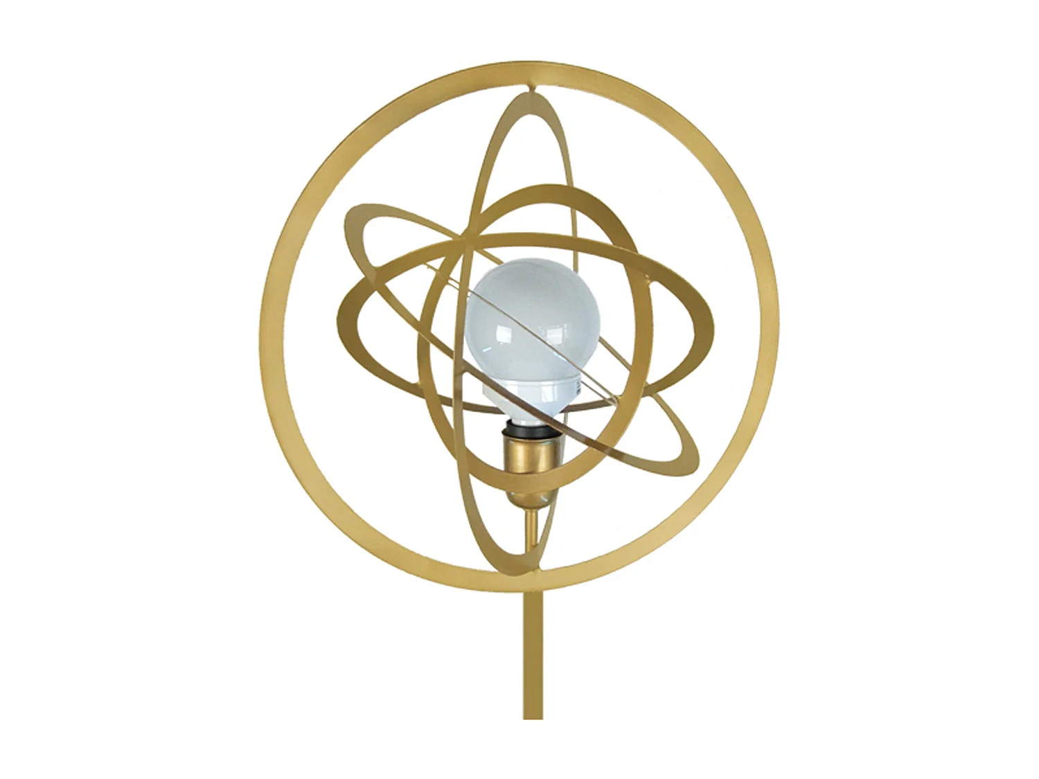 Lámpara de Pie TOSEL ,metal,Dorado ,A175xD40xP40cm