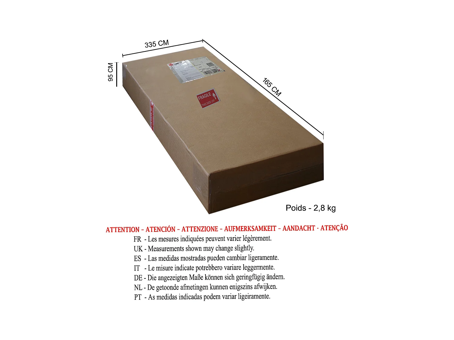 Candeeiro de Pé TOSEL CASHEMIRE tecido ajustável azul D45 x  H163  cm