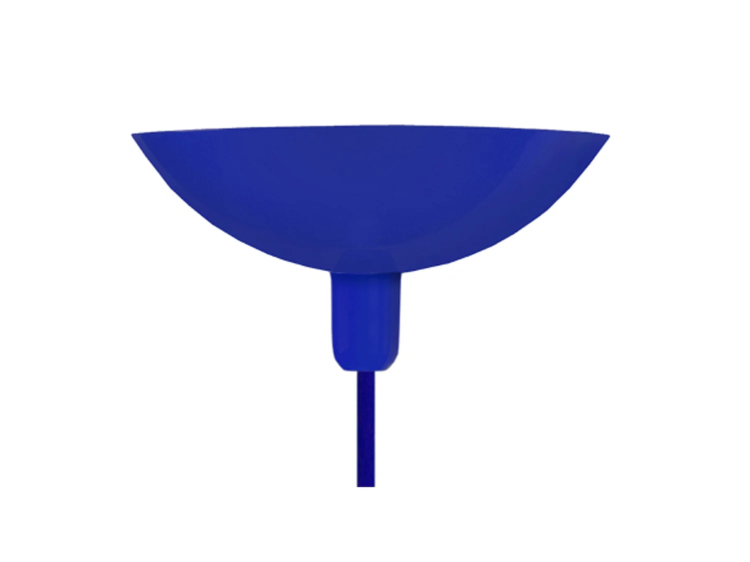 Lampada da terra metallo coluna DEMI LUNE blu D'30 cm