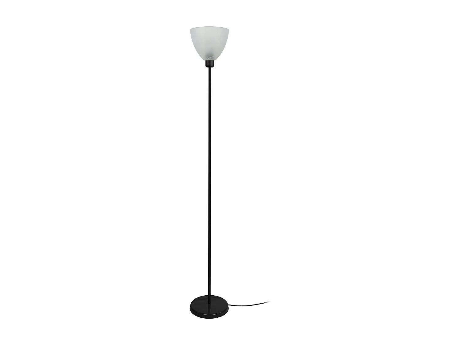 Candeeiro de Pé TOSEL NOIRON metal tripé preto D45 x  H160  cm
