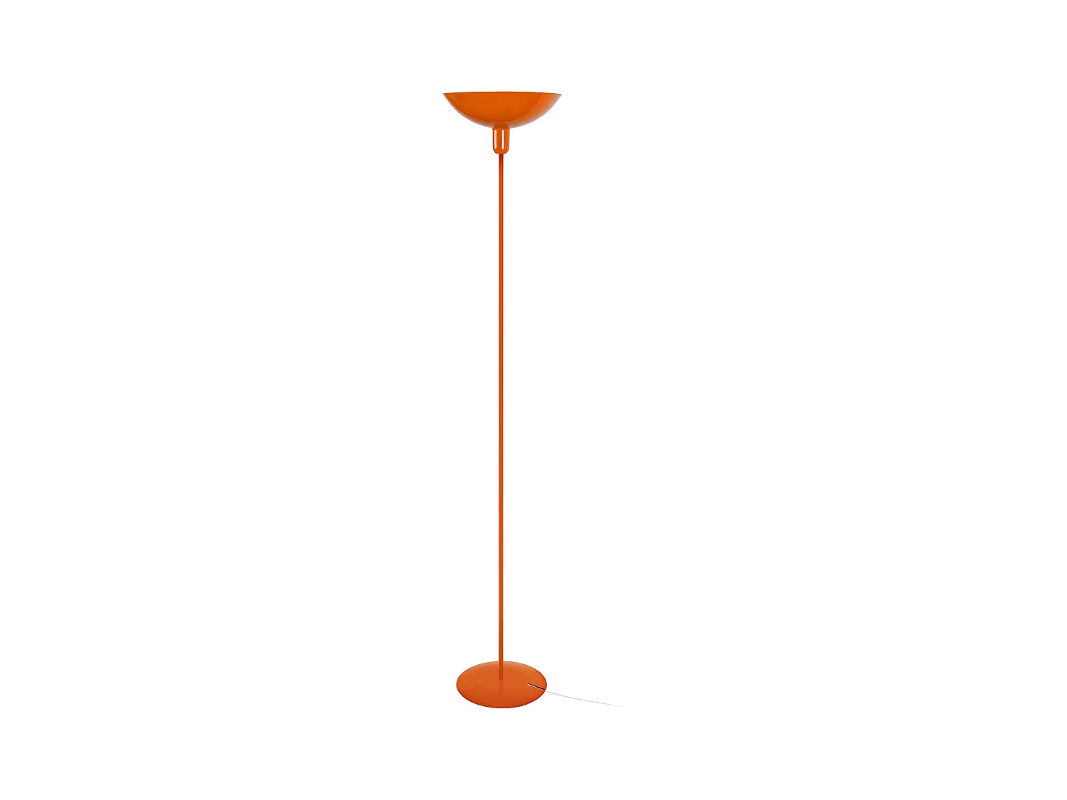 Lampadaire TOSEL ,métal,Orange ,H165xD30xP30cm