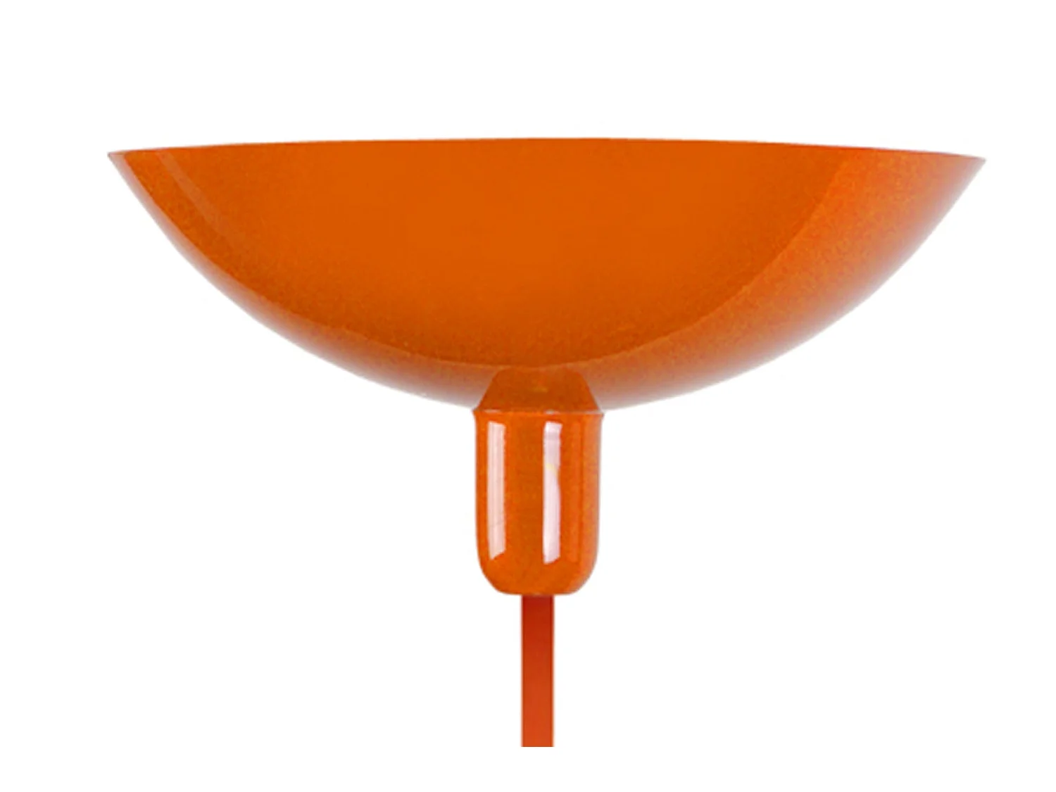 Lampada da terra metallo coluna DEMI LUNE arancio D'30 cm