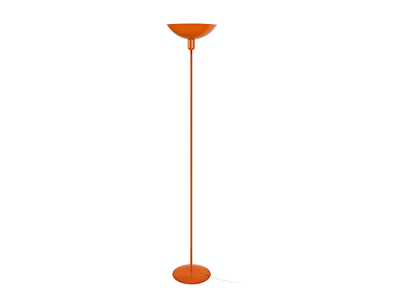 Lampadaire TOSEL ,métal,Orange ,H165xD30xP30cm